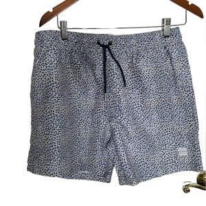 NWT Allfenix Melbourne  Australia  Swim Shorts Blue Micro Leopard  Size XL